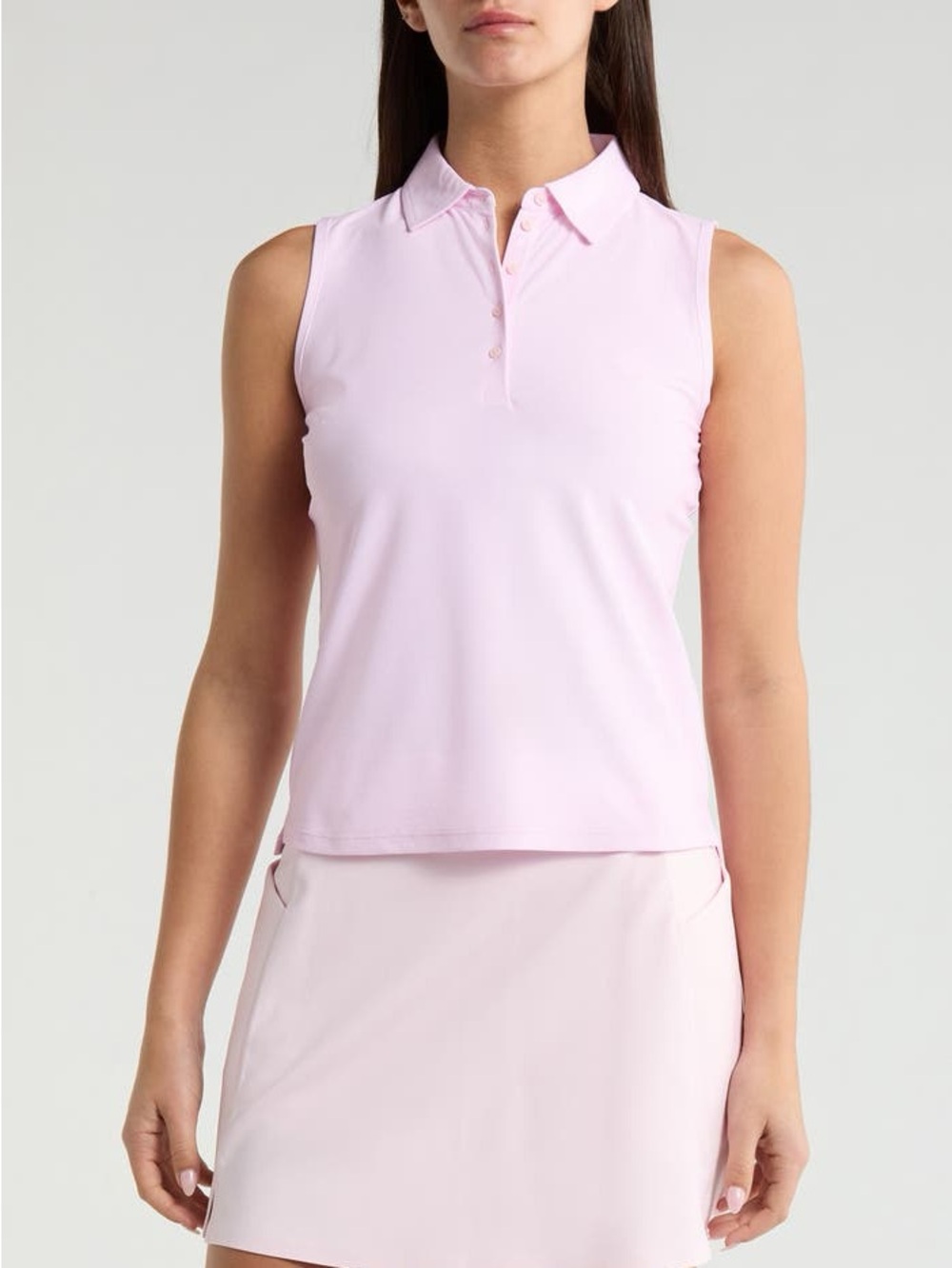 G/FORE polo tank top Silky Tech Nylon Sleeveless Golf lilac performance pastel